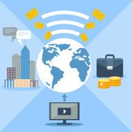 Concept for email marketing global communication