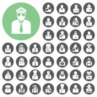 Job Avatar icon set Vector Illustration eps10