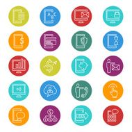 Business and communication icon set N6