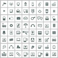 Web icon set internet icons vector