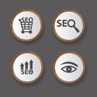 Search engine icons vector