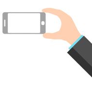 Hands holding a smart phone - VECTOR N3