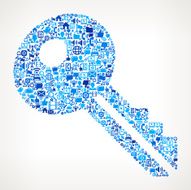 Key on vector technology pattern Background