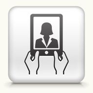 Square Button with Telephone Communication N3