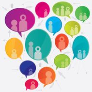 Social Media Community Speech Bubble Design