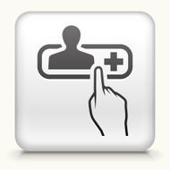 Square Button with Contact Info N3