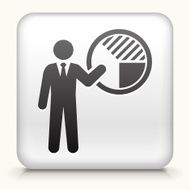 Square Button with Piechart