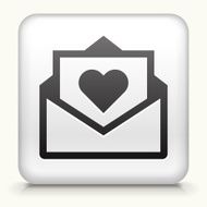 Square Button with Love Letter N2