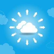 cloud and arrow N2