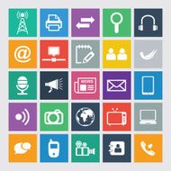 Communication and Media Icons N77