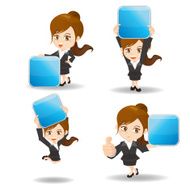 cartoon Business woman show App