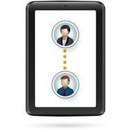 Tablet PC illustrattion global communication N3