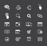 SEO services icon set N5