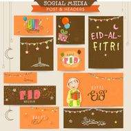 Social media post and header for Eid Mubarak N2
