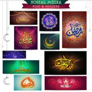 Social media post and header for Eid Mubarak N3
