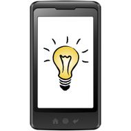 Smart phone with light bulb