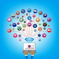 Device with Social network communication design N13