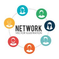 Social network design vector illustration N18