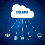 Cloud Computing design vector illustration N9