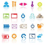 Set of network icons N4