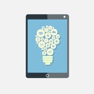 Tablet with bulb apps N2