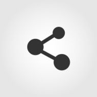 Share icon flat design