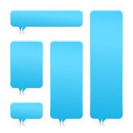 Blank speech bubble icon rounded rectangle empty button