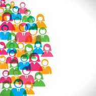 colorful people background