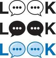 Look Speech Bubbles