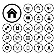 technology vector icon set