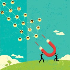 Attracting social networks