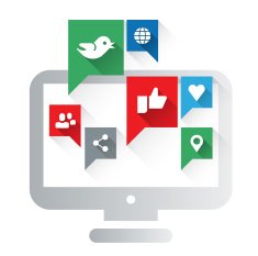 speech bubbles &ndash; social media concept N4