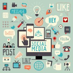Social Media Sign and Symbol Icon Element N3