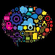Social Media Rainbow Speech Bubble