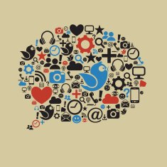 Social Media Speech Bubble Flat