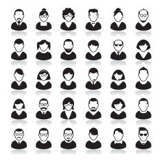 Set of people icons Vector Avatar Illustration