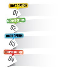 Choice options vector background