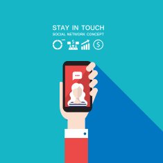 Hand holding smart phone and make a video call N2