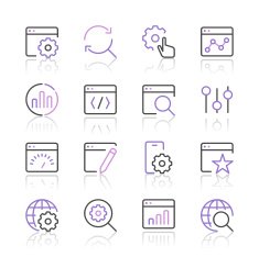 Search Engine Optimization icons set 1