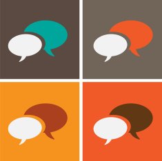 dialog speech bubbles