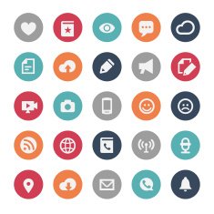 Communication Icons - Bijou Series N2