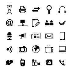 Communication and Media Icons N31