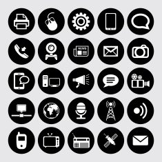 Communication and Media Icons N37