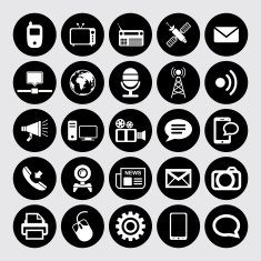 Communication and Media Icons N38