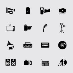 Communication and Media Icons N41