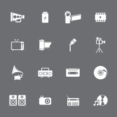 Communication and Media Icons N48