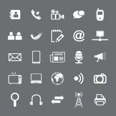 Communication and Media Icons N49