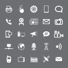 Communication and Media Icons N51