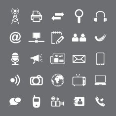 Communication and Media Icons N53