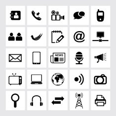 Communication and Media Icons N57